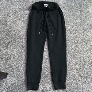 Black garage sweatpants